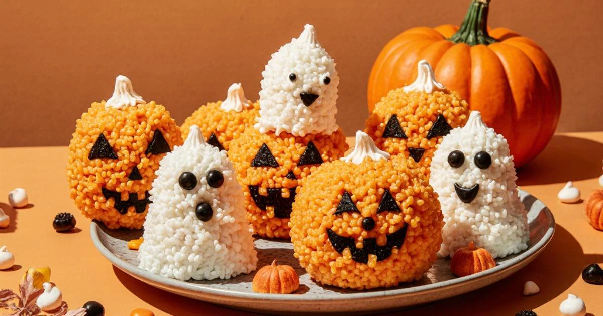 Easy Halloween Rice Krispie Treats for Kids