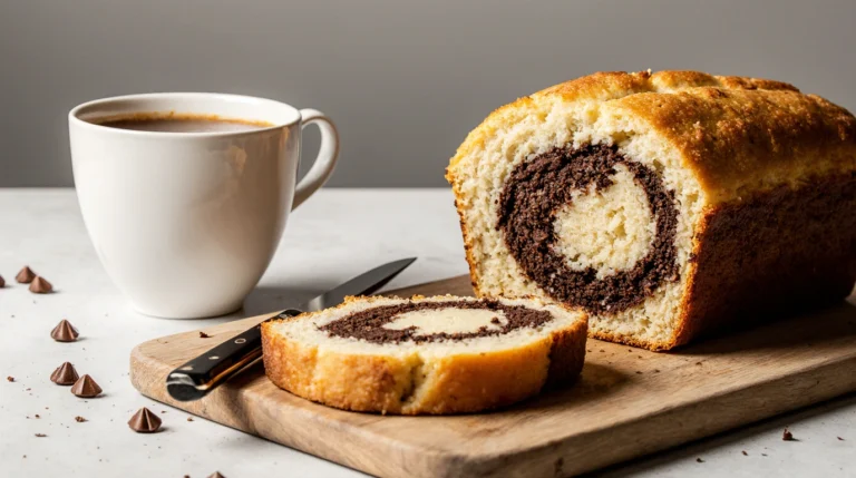 loaf with a chocolate swirl